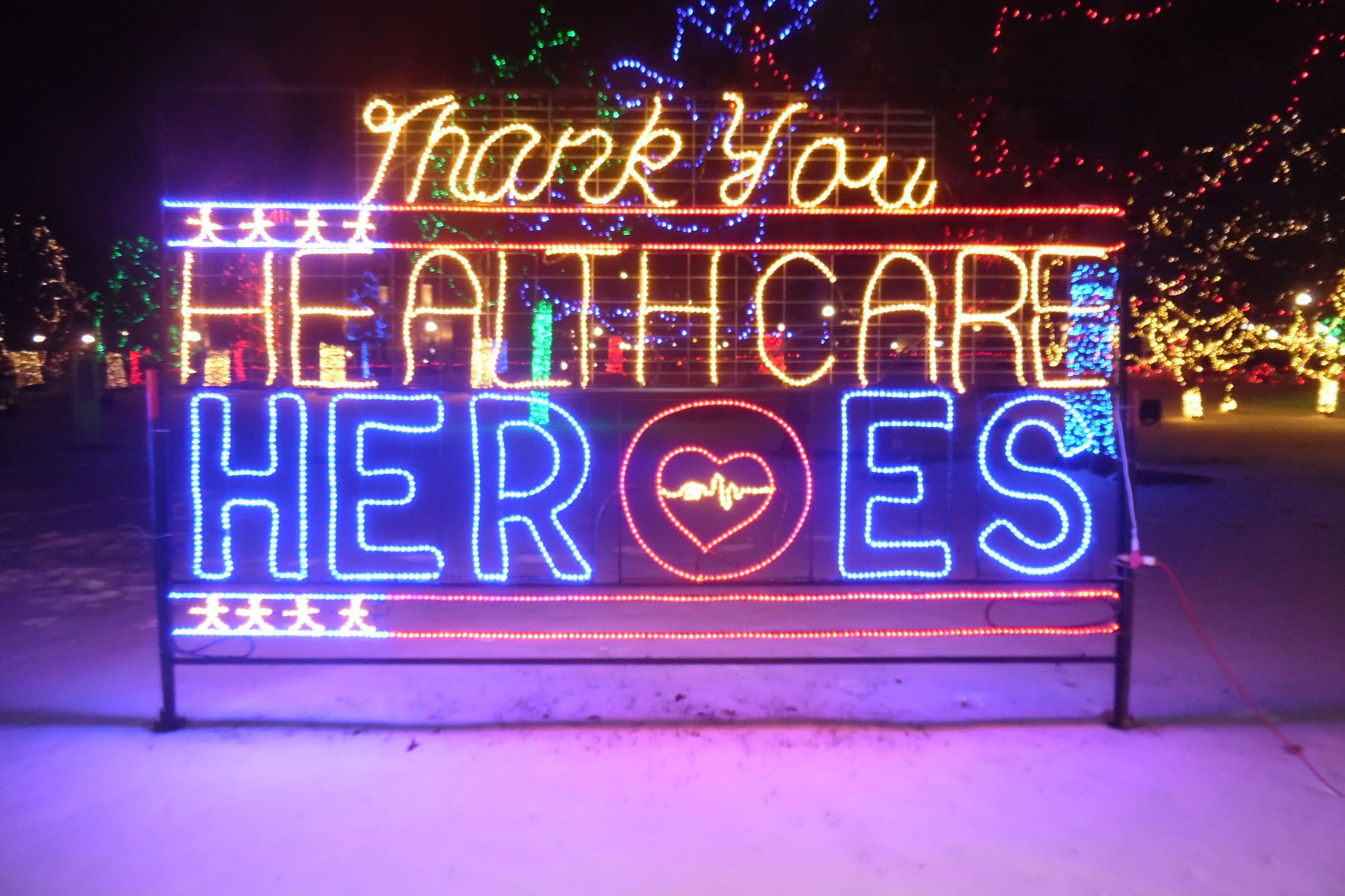 Heroes in lights